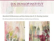 Tablet Screenshot of dndunlop-institut.de